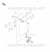 GARDE BOUE AVANT pour Kawasaki NINJA ZX-6R