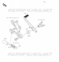PEDALE DE FREIN/TORQUE LINK pour Kawasaki NINJA ZX-6R