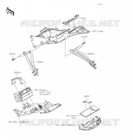 PIECE DE CADRE(ARRI&Egrave;RE) pour Kawasaki NINJA ZX-6R