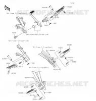 REPOSE PIED pour Kawasaki NINJA ZX-6R