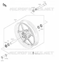 ROUE AVANT pour Kawasaki NINJA ZX-6R