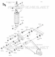 SUSPENSION/AMORTISSEUR pour Kawasaki NINJA ZX-6R
