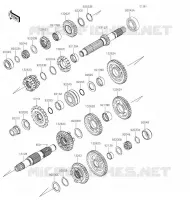 TRANSMISSION pour Kawasaki NINJA ZX-6R