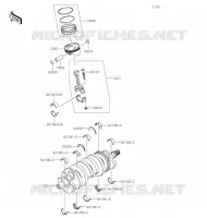 VILEBREQUIN/PISTON pour Kawasaki NINJA ZX-6R
