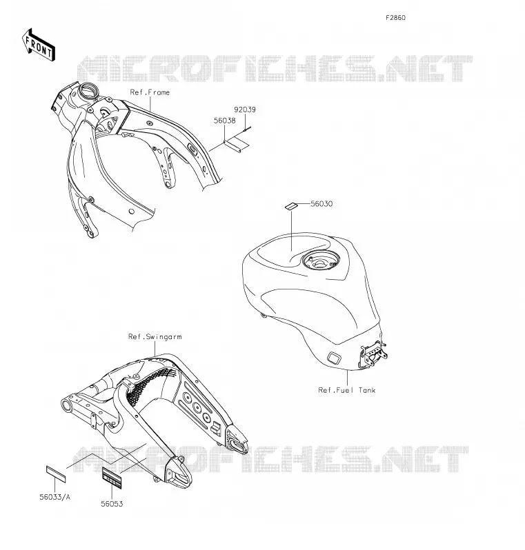 LABEL Kawasaki MOTOS 600 2019 NINJA ZX-6R  ZX600RKF