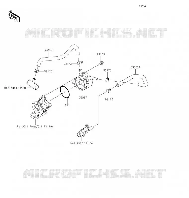 RADIATEUR D'HUILE Kawasaki MOTOS 600 2019 NINJA ZX-6R  ZX600RKF