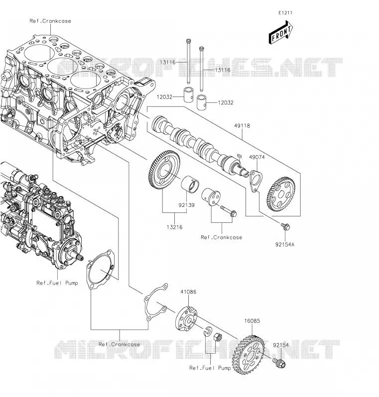 SOUPAPE/ARBRE A CAME Kawasaki SSV 1000 2020 MULE PRO-DXT  KAF1000BLF