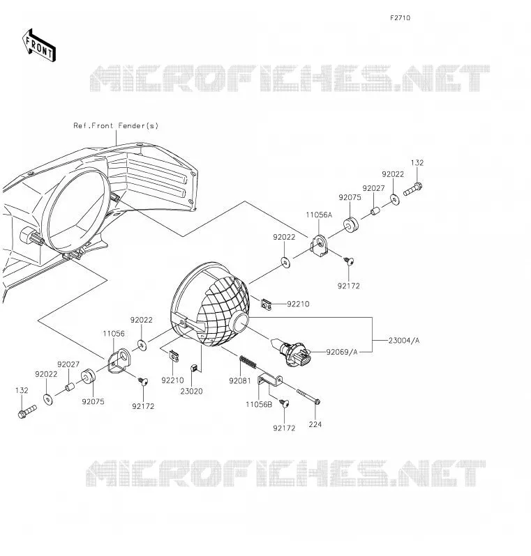 OPTIQUE(S) Kawasaki SSV 1000 2020 MULE PRO-DX  KAF1000ELF