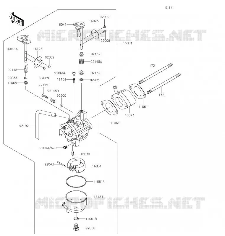 CARBURATEUR Kawasaki SSV 400 2020 MULE SX  KAF400JLF