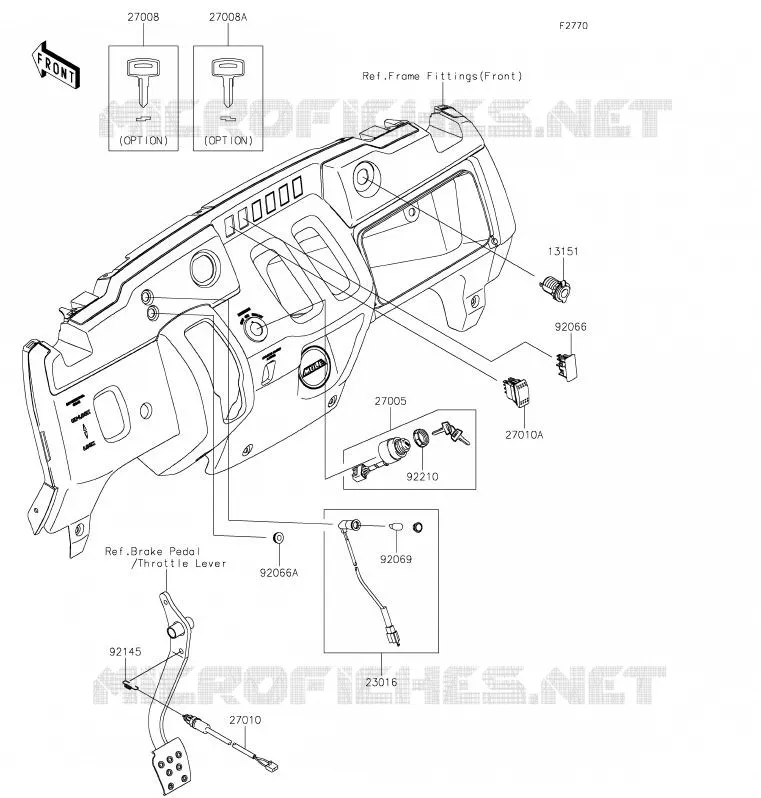 CONTACTEUR Kawasaki SSV 400 2020 MULE SX  KAF400JLF