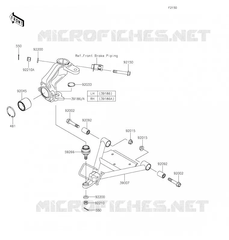 SUSPENSION Kawasaki SSV 400 2020 MULE SX  KAF400JLF