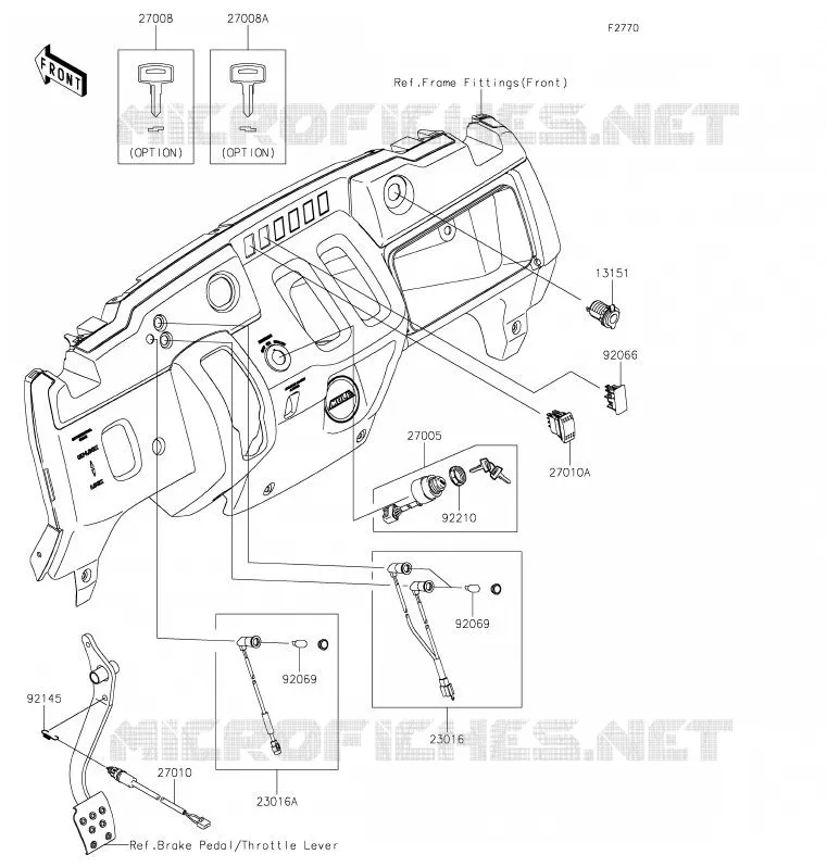 CONTACTEUR Kawasaki SSV 400 2020 MULE SX  KAF400RLF