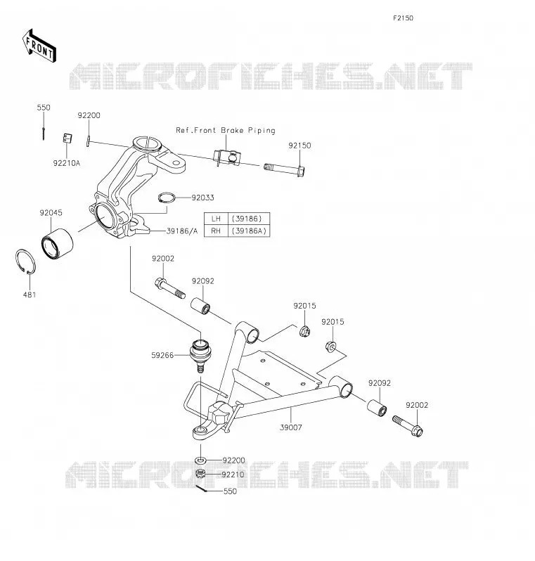 SUSPENSION Kawasaki SSV 400 2020 MULE SX  KAF400RLF