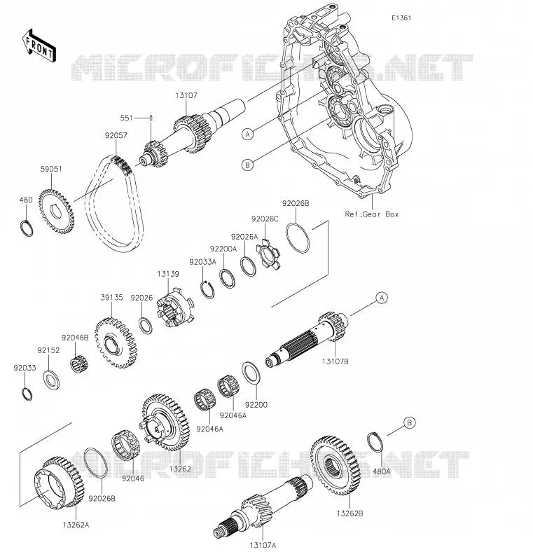 TRANSMISSION Kawasaki SSV 400 2020 MULE SX  KAF400RLF