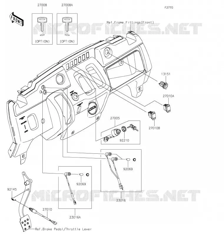 CONTACTEUR Kawasaki SSV 400 2020 MULE SX  KAF400WLF