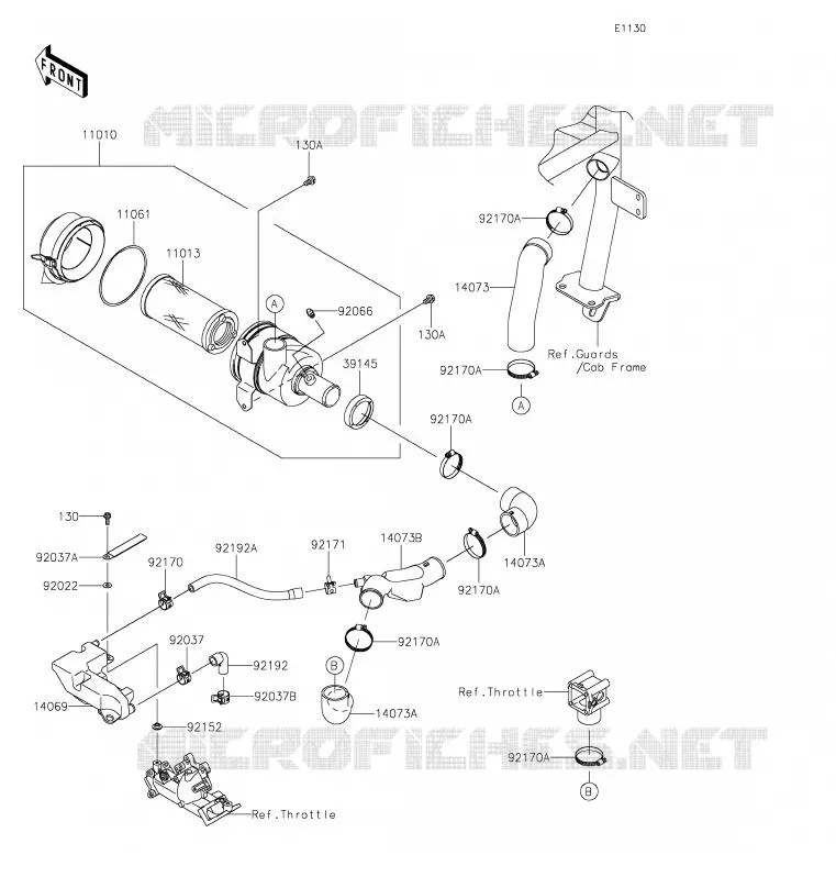 FILTRE A AIR Kawasaki SSV 620 2020 MULE 4000  KAF620PLF