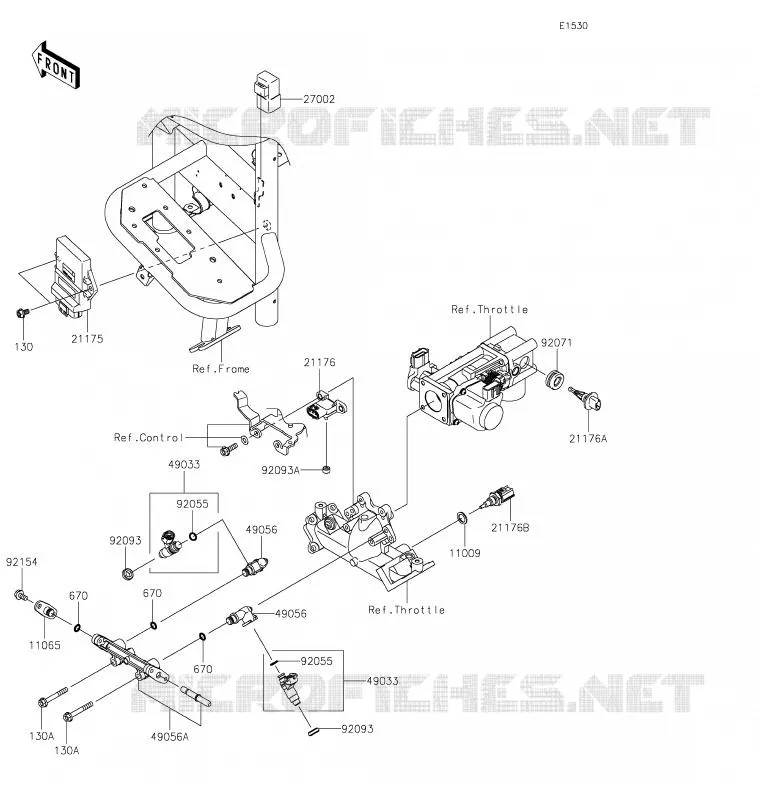 INJECTION CARBURANT Kawasaki SSV 620 2020 MULE 4010 TRANS 4X4  KAF620RLF