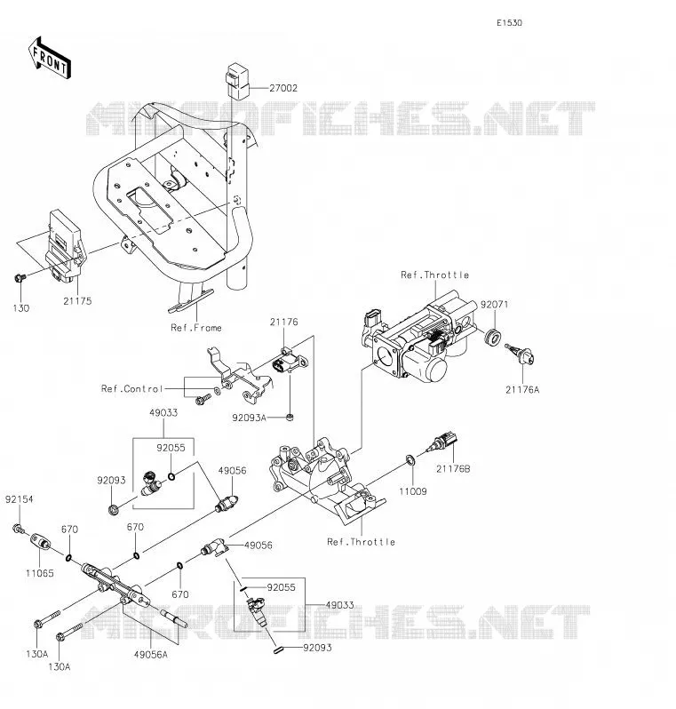 INJECTION CARBURANT Kawasaki SSV 620 2020 MULE 4010 TRANS 4X4  KAF620RLF