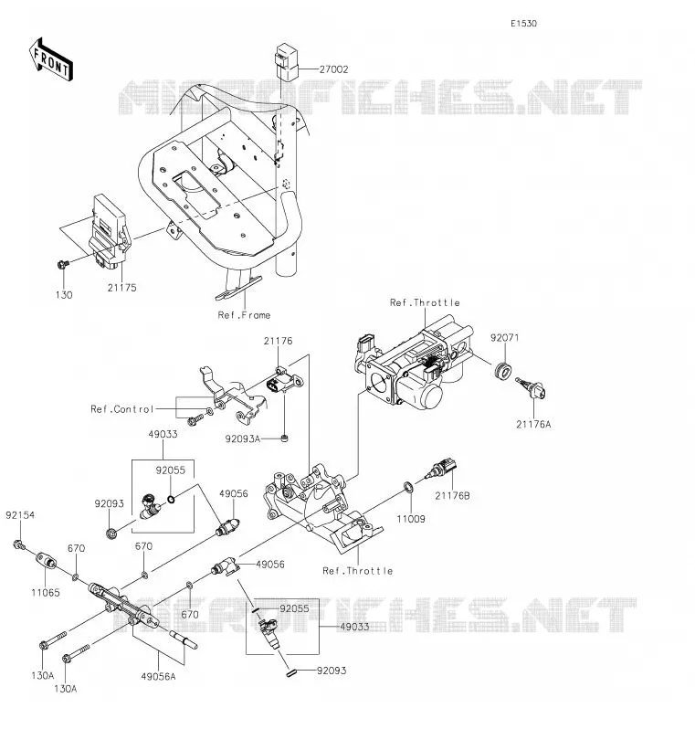 INJECTION CARBURANT Kawasaki SSV 620 2020 MULE 4010 TRANS 4X4  KAF620SLF