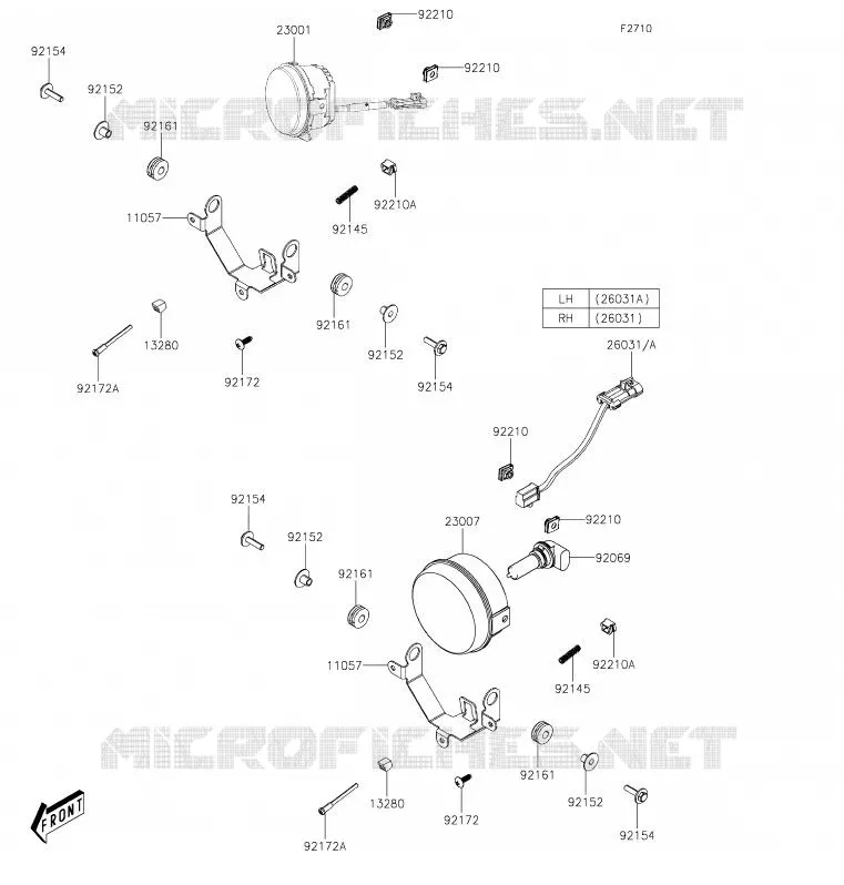 OPTIQUE(S) Kawasaki SSV 700 2020 MULE PRO-MX  KAF700DLF