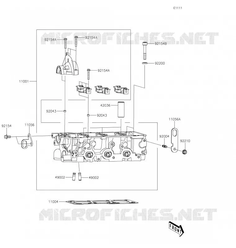 CULASSE Kawasaki SSV 820 2020 MULE PRO-FXT  KAF820BLF
