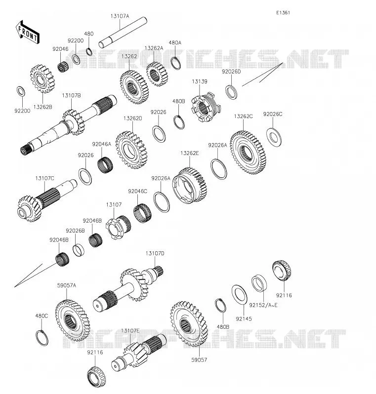 TRANSMISSION Kawasaki SSV 820 2020 MULE PRO-FXT  KAF820BLF
