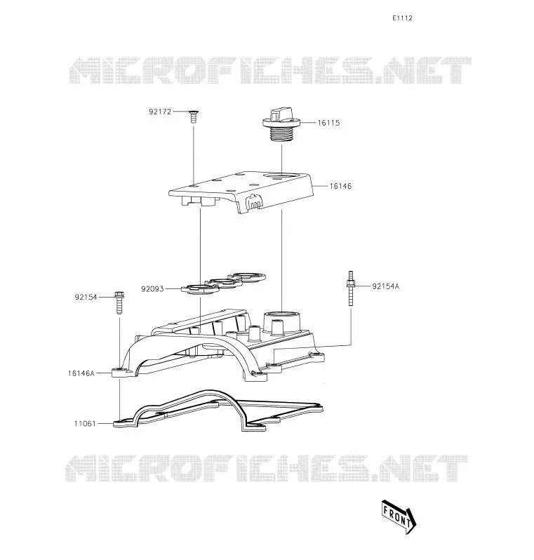 COUVRE CULASSE Kawasaki SSV 820 2020 MULE PRO-FXT  KAF820BLF