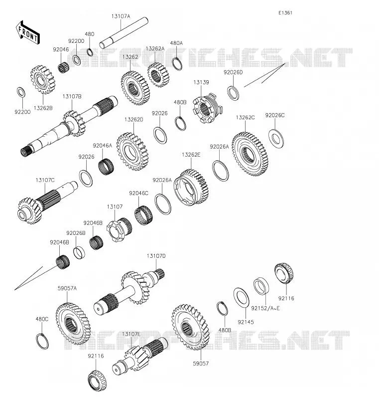 TRANSMISSION Kawasaki SSV 820 2020 MULE PRO-FXT  KAF820CLF