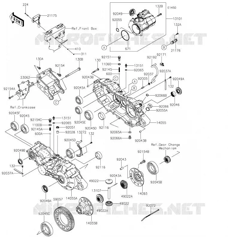 PONT Kawasaki SSV 820 2020 MULE PRO-FXT  KAF820DLF