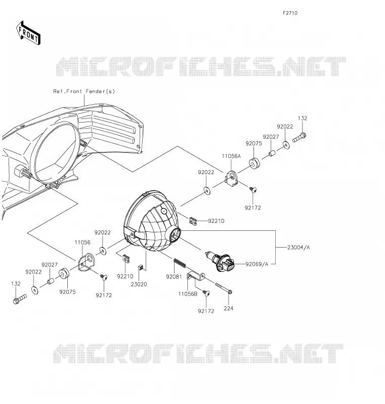 OPTIQUE(S) Kawasaki SSV 820 2020 MULE PRO-FX  KAF820ELF