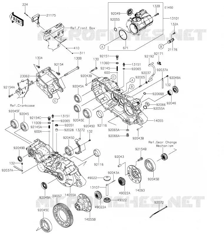 PONT Kawasaki SSV 820 2020 MULE PRO-FXT  KAF820JLF