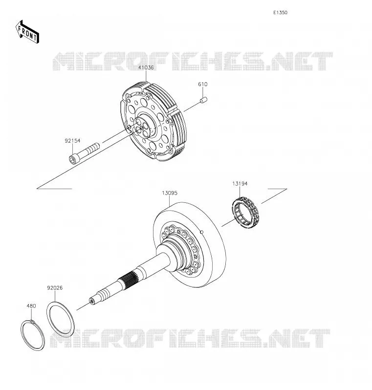 EMBRAYAGE Kawasaki SSV 1000 2020 TERYX KRX 1000  KRF1000ALF