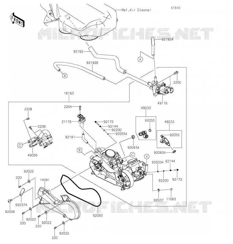 CARBU Kawasaki SSV 800 2020 TERYX  KRF800GLF