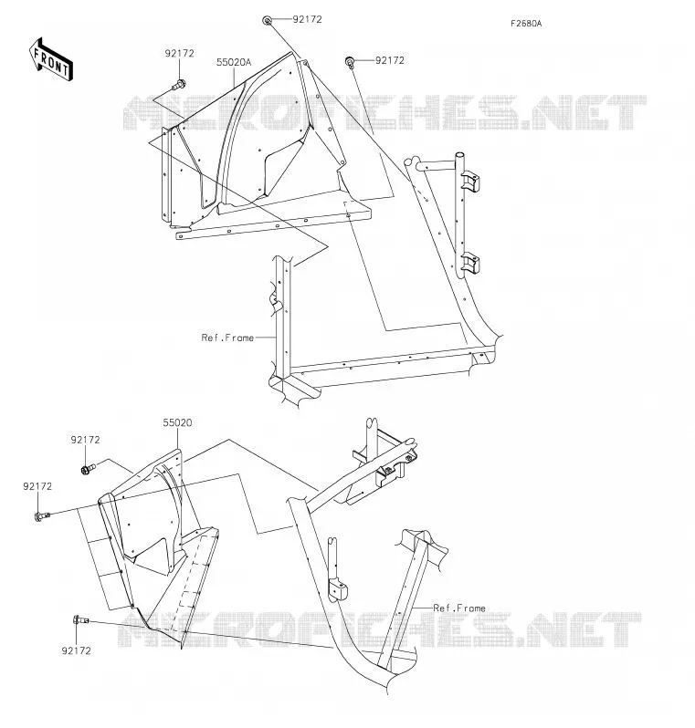 PROTECTION(S) Kawasaki SSV 800 2020 TERYX4  KRT800FLF