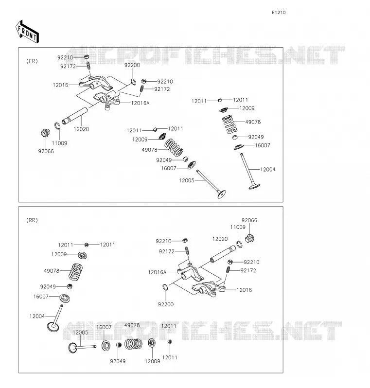 SOUPAPE Kawasaki SSV 800 2020 TERYX4  KRT800FLF