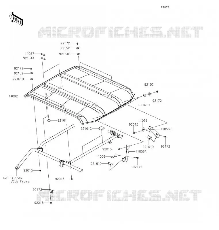 TOIT Kawasaki SSV 800 2020 TERYX4  KRT800GLF