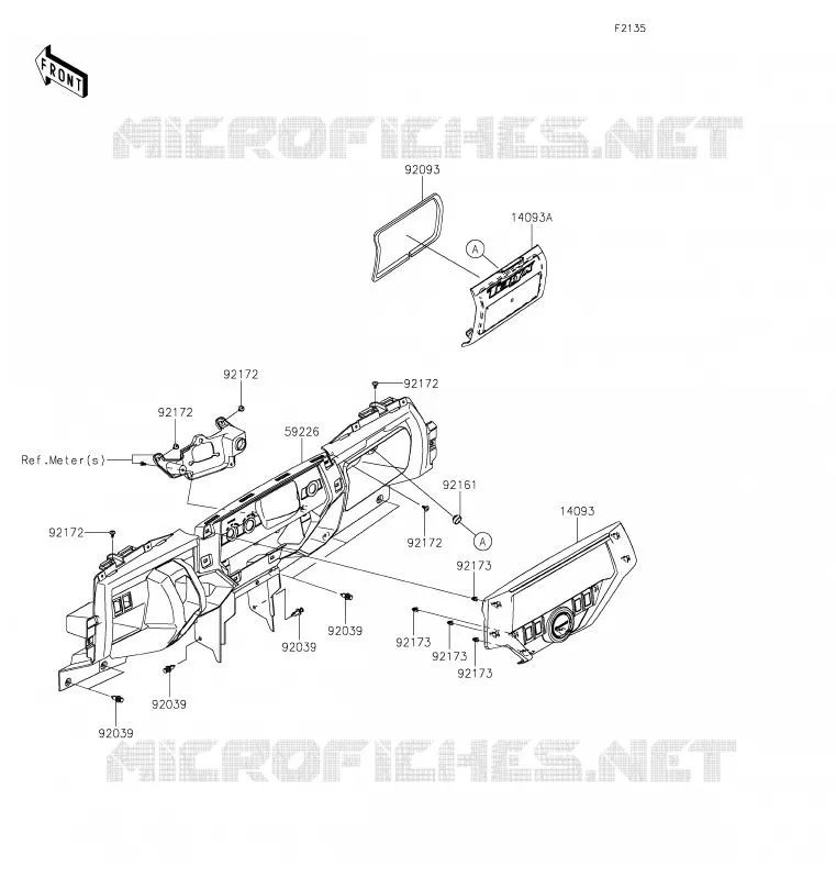 BOITE AVANT Kawasaki SSV 800 2020 TERYX4  KRT800GLFA