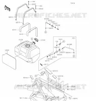 RESERVOIR CARBURANT pour Kawasaki TERYX4
