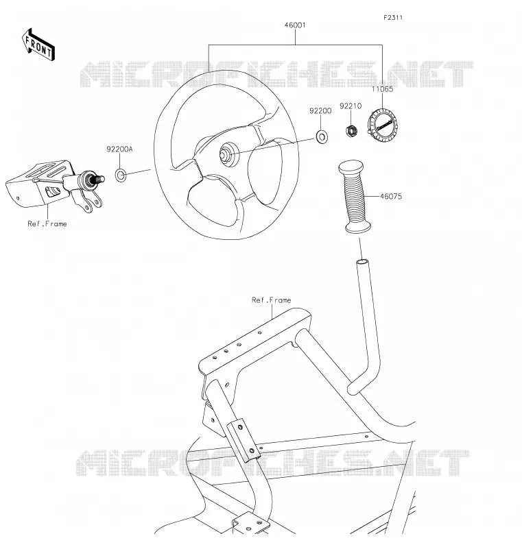 GUIDON Kawasaki SSV 800 2020 TERYX4  KRT800HLF