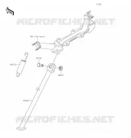 BEQUILLES pour Kawasaki KLX110L