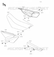 CACHE LAT&Eacute;RAL/GARDE CHAINE pour Kawasaki KLX110L
