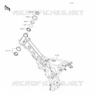 CH&Acirc;SSIS pour Kawasaki KLX110L