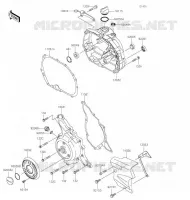COUVERCLES MOTEUR pour Kawasaki KLX110L