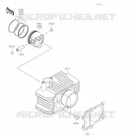 CYLINDRE/PISTON pour Kawasaki KLX110L