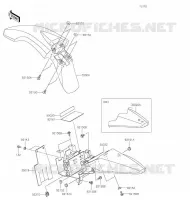 GARDE BOUE pour Kawasaki KLX110L
