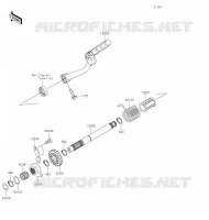 MECANISME DE KICK pour Kawasaki KLX110L