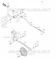 PEDALE DE FREIN pour Kawasaki KLX110L