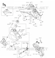RESERVOIR CARBURANT pour Kawasaki KLX110L
