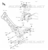 SUPPORT MOTEUR pour Kawasaki KLX110L