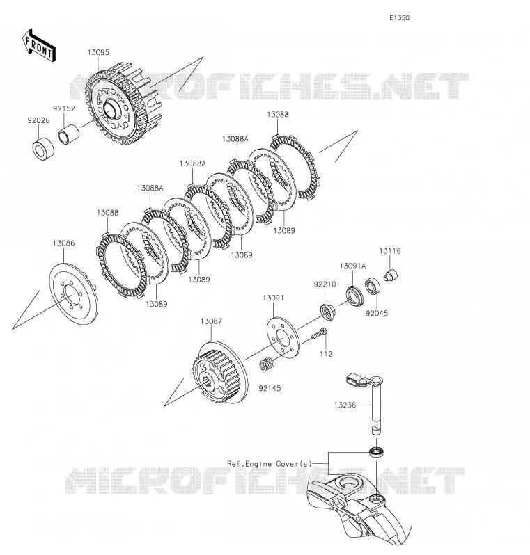 EMBRAYAGE Kawasaki TOUT-TERRAIN 110 2020 KLX110L  KLX110DLF